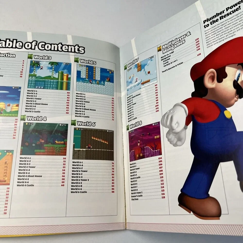 New Super Mario Bros Official Strategy Premiere Guide Book Nintendo Power DS